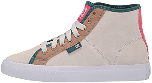 DC Women's Manual HI SE Skate Shoe, White/Yellow, 5.5 | Image 7