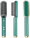 Eloxee Hair Styler Comb – 5-in-1 Electric Hair Styling Tool for Drying, Straightening, Curling, Combing & Volumizing – PTC Ceramic Heater & Negative Ion Technology – Auto Shut-Off (Green) gallery image