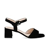 Peter Kaiser Sandales 78240 pour femme en cuir suédé noir, Noir , 40.5 EU