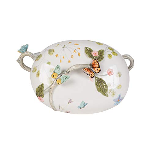 Fitz and Floyd Butterfly Fields Holiday Tureen, Standard, Multicolored