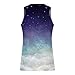 generic Mens Clothing Casual Fashion Clearance Men's Casual Tank Tops Summer Fashion Star Sky Graphic Vest Sleeveless Gradient Tops Sports, X-Large, Purple