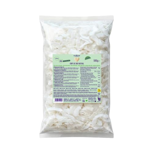 Chips de coco natural 500 gr | Coco laminado | Sin azúcar | Sin aditivos | Sin conservantes| Snack saludables | Vegano | Sin gluten | Sin lactosa |