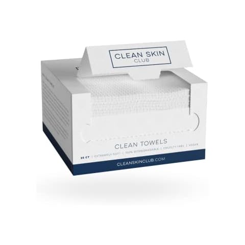 CLEAN SKIN CLUB Clean Towels | Worlds 1ST Biodegradable Face Towel | Disposable Makeup Removing Wipes | Dermatology Tested & Approved | Dry Towelettes (10 Pack (Save 25%)) Cover