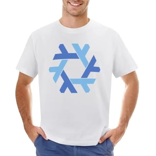 T-shirt blanc homme confortable Nixos avec motif imprimé anime