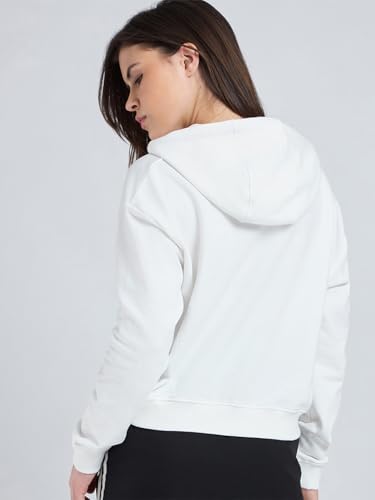 Image of Bewakoof Women's Solid Oversized Fit Full Sleeve Hooded Polycotton Hoodies