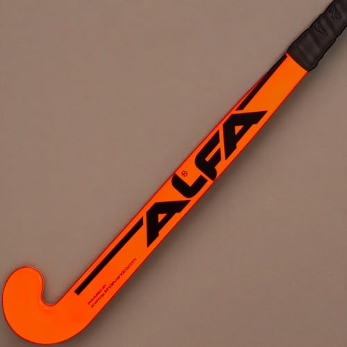 Image of A L F A Y30 Limited Edition Carbon, Kevlar and Glass Fibre Composite Hockey Stick with Stick Bag (Orange, 37 Inch)