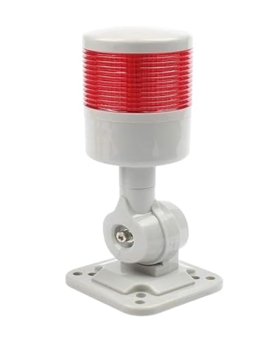 Luz intermitente constante industrial LED con aviso acústico para alertar en máquinas