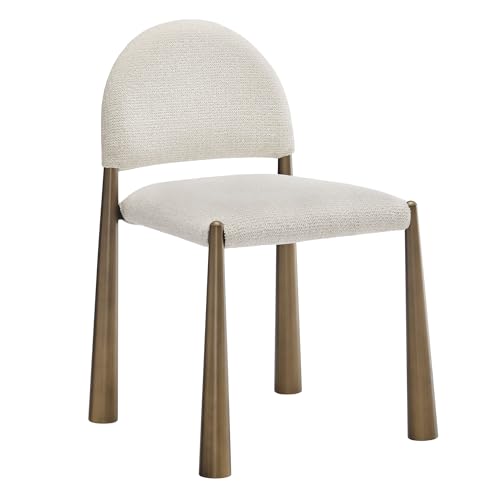 Modway Hayley Mid Century Modern Dining Chair in Brass...