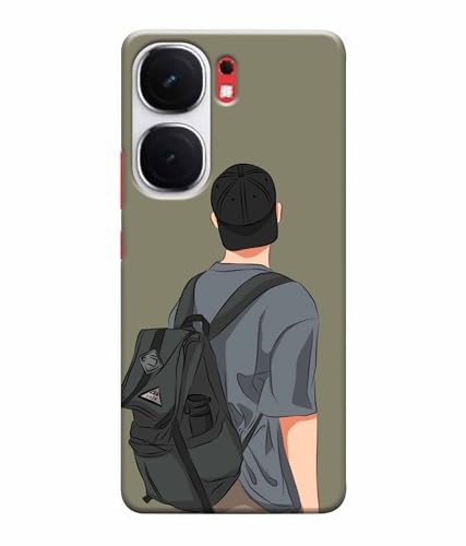 Image of School Boy College Boy Printed Hard Back Case Cover & Compatible for Vivo IQOO Neo 9 Pro 5G | I2304 (Multicolor) - D1813