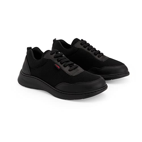 Zapatilla de Trabajo Eder, Marca ONEFLEX, para sanidad y hostelería - Unisex - Antideslizante SRC (ISO:20347)- Negro- Talla 41 Cover