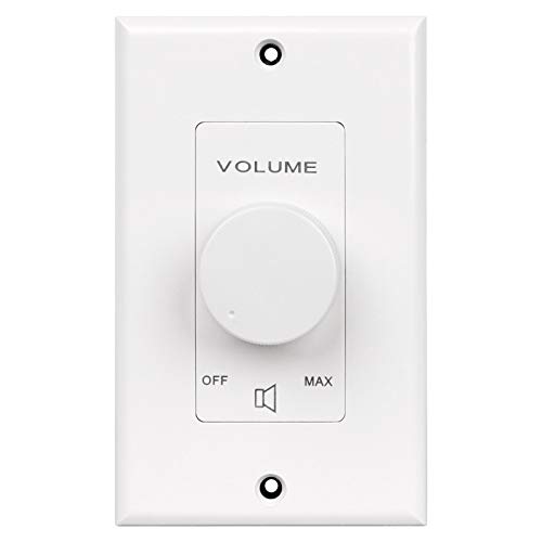 Pure Resonance Audio VC50W 50W Decora 70V Commercial Volume Control White Decora White