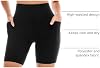 Pack de 2 shorts ciclistas para mujer con bolsillos, 6 pulgadas 8