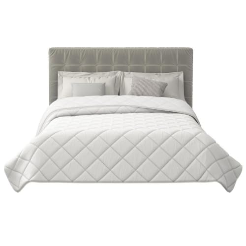 MAXIME MAISON - Edredón de matrimonio (350 g/m², 200 x 250 cm), manta de invierno para cama de matrimonio, edredón ligero, fabricado en Italia