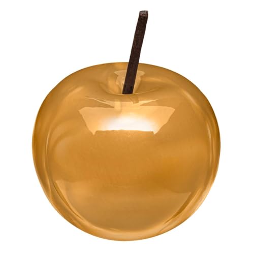 Atmosphera - Pomme déco - céramique - D8-9 cm - Jaune