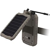 Stealth Cam Durable Sol-Pak Solar Battery Pack, 12V Solar Power Panel, Rechargeable Battery & 10f...