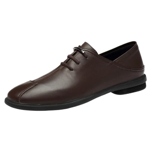 Elegant Leather Oxford Lace Up Shoes Mens Premium Formal Business Office Wear