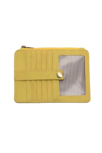 Image of Joy Susan Women's Mini Travel Wallet Card Holder Passport Case Vegan Leather Limoncello