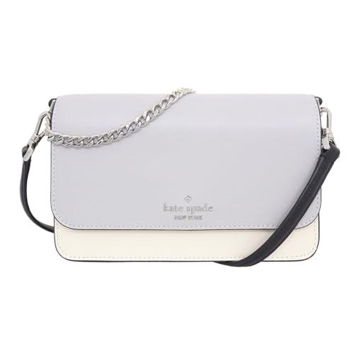 [ケイトスペード] kate spade バッグ(ショルダーバッグ) KC517 プラチナグレーマルチ マディソン カラーブロック サフィアーノ レザー スモール フラップ クロスボディー レディース [アウトレット品] [ブランド] [並行輸入品]