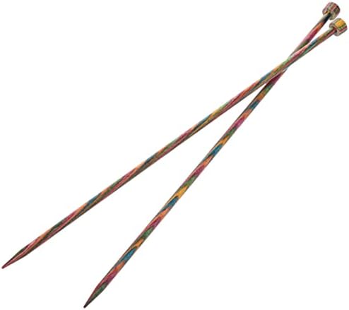 KnitPro 30 cm x 3 mm Symfonie Single Pointed Needles, Multi-Color