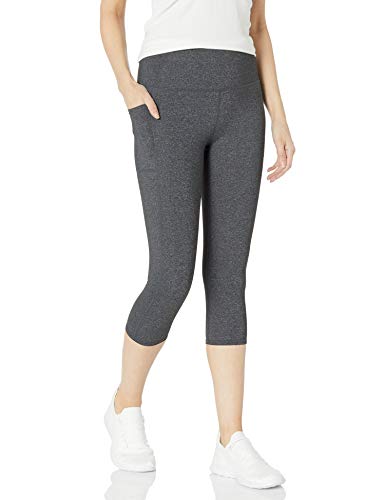 Skechers Women's Walk Go Flex High Waist Mid Calf Legging Yoga Pant, Heathered Gray, M