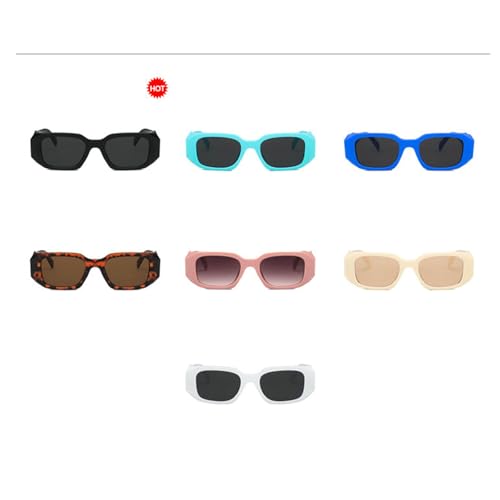 willochra trendy Rectangle Sunglasses for Women Men Retro Sun Glasses Vintage Fashion Square Leopard Green Eyeglasses4