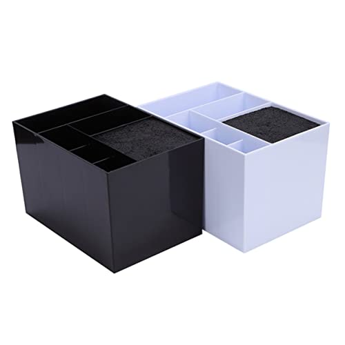 NULYLU Hair Scissors Case 6 Slot Storage Box Hairdressing Scissors Holder Hair Salon Supplies