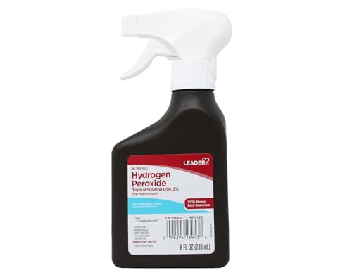 Leader Hydrogen Peroxide First Aid Antiseptic Topical Solution USP, 3% (1)