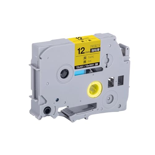 �u���U�[�p �s�[�^�b�` ���~�l�[�g�e�[�v TZe-631 TZe-S631 12mm ���e�[�v ������ ���S�� �P�i �݊����x�� �e�[�v�J�[�g���b�W �e�[�v�J�Z�b�g TZe �e�[�v PT-9700PC PT-9800PCN PT-P900W PT-P910