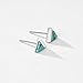 Michooyel Turquoise Stud Earrings for Women 925 Sterling Silver and Handmade Earrings Simple Jewelry Triangle Cut Earring