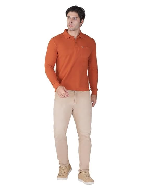 Image of PRORIDERS Men's Cotton-Rich Full-Sleeve Polo T-Shirt with Pocket Premium Pique Fabric Casual & Stylish