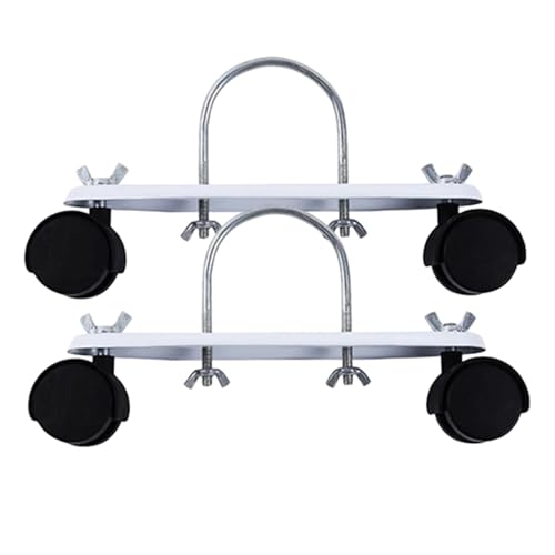 Soporte para calentador eléctrico de – 2 piezas soporte para radiador eléctrico, piezas de repuesto para ruedas giratorias 360 grados, para casa, salón, garaje, taller, apartamento de pequeñas