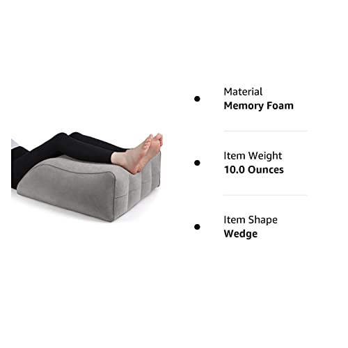 Leg Elevation Pillow,Inflatable Wedge Pillows,Comfort Leg Pillows For Sleeping,Improve Circulataion And Reduce Swelling,Suitable For Improving Sleep Quality,Pregnant,Surgery And Injury,Recovery（Grey） #TOP7
