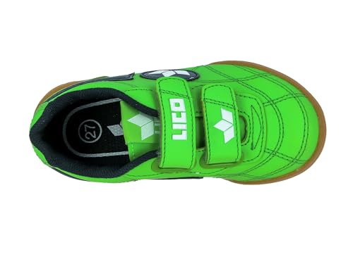 Lico Unisex Kinder Bernie V Hallenschuhe, Grün Marine Weiß, 33 EU – Ansicht 6