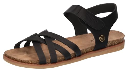 Mustang Damen 1518-804 Sandale, schwarz, 37 EU