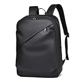 Hjkiopc Lightweight Waterproof Backpack, Large Capacity Backpack,Minimalist Computer Bag,School Bag,Casual Daypacks for Work,School,Travel (Black) - Image 1
