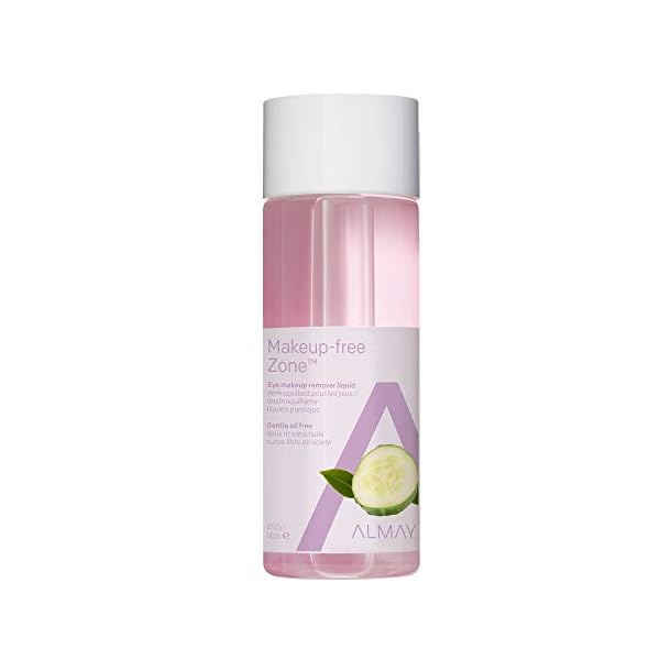 Almay Eye Makeup Remover Liquid with Aloe ,Oil Free, Hypoallergenic, Fragrance Free, Dermatologist & Ophthalmologist Tested, 4 Fl Oz,