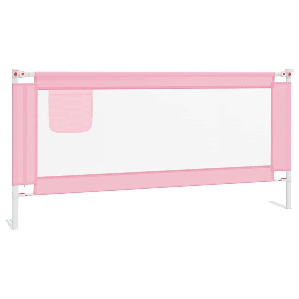 Generisch Kleinkind-Bettschutzgitter Rosa 190x25 cm Stoff,Baby & Kleinkind,Babysicherheit,Baby-Bettschutzgitter,10205