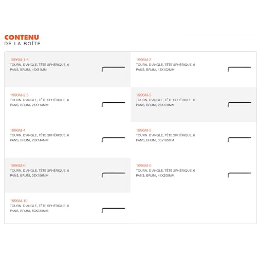 Bahco 9770 BE-9770 1.5 - 10mm Hex Key Set 2 Bahco 9770 BE-9770 1.5 - 10mm Hex Key Set - Image 2