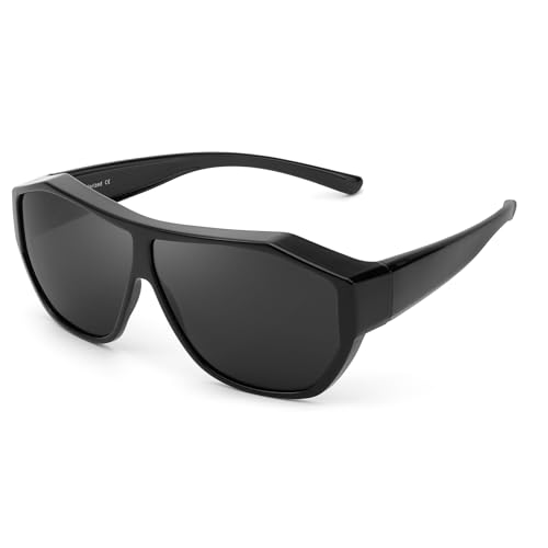 Siphew Gafas De Sol Polarizadas Para Hombres Y Mujeres, Gafas De Sol Deportivas Envolventes Con Protección Uv400, Se Ajustan Sobre Gafas De Sol Con Clip, Negro Gris Siphew Gafas De Sol Polarizadas Para Hombres Y Mujeres, Gafas De Sol Deportivas Envolventes Con Protección Uv400, Se Ajustan Sobre Gafas De Sol Con Clip, Negro Gris