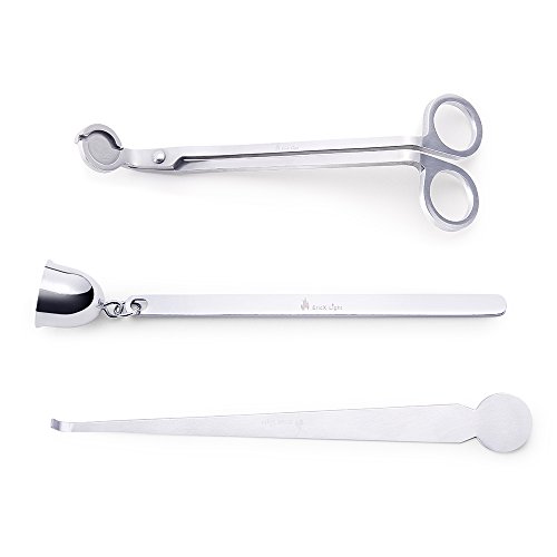 EricX Light 3 in 1 Candle Accessory Set, Candle Wick Trimmer, Candle Wick Dipper, Candle Snuffer