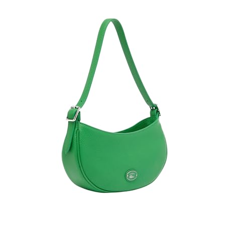 Image of Lacoste Women's Top Grain Leather Halfmoon Shoulder Bag