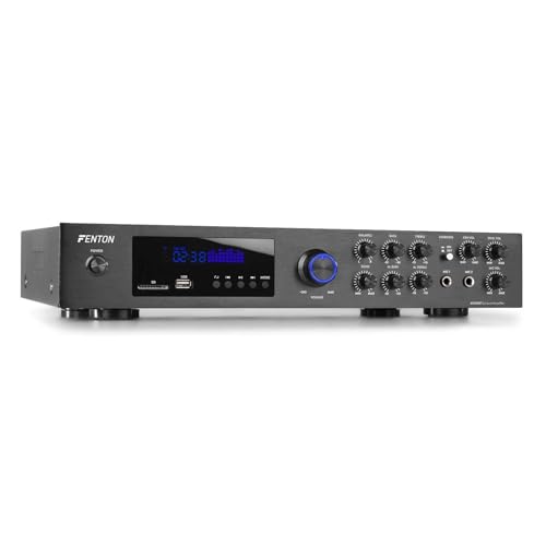 Fenton AV550BT 5.1 Home Cinema Amplifier | Bluetooth Home Theatre Amplifier Home Amplifiers for Ultimate Sound | Multiple Input Options | Sleek and Powerful Design | Easy Setup