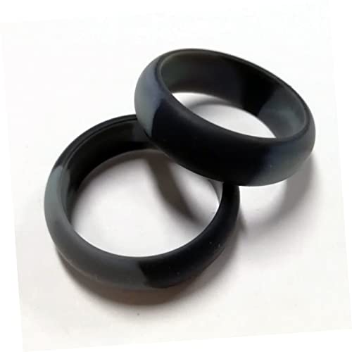 Anillos deportivos de silicona unisex 4 piezas camuflaje miniatura 7