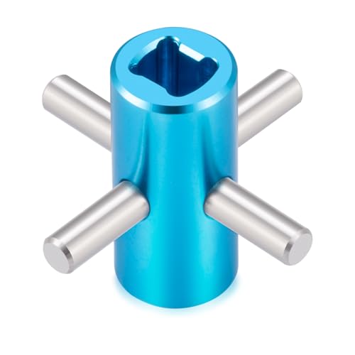 MORFUM 2Pcs Aluminum Alloy Diff Locker Differential Fixed Shaft Solid Axle Compatible with Tamiya TT02 TT02B 1/10 RC On Road Touring Car Upgrade Parts