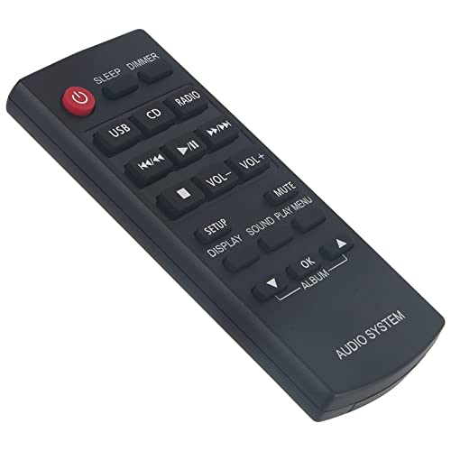 VINABTY N2QAYC000060 Replacement Remote Control Compatible with Panasonic Hi-Fi FM Micro Audio System SC-HC17EB-K SC-HC17EG-K SC-HC17PU-K SCHC17 SCHC17EBK SC-HC17EC-K SC-HC17EE-K SC-HC17EB SA-HC17EB-K - Image 2