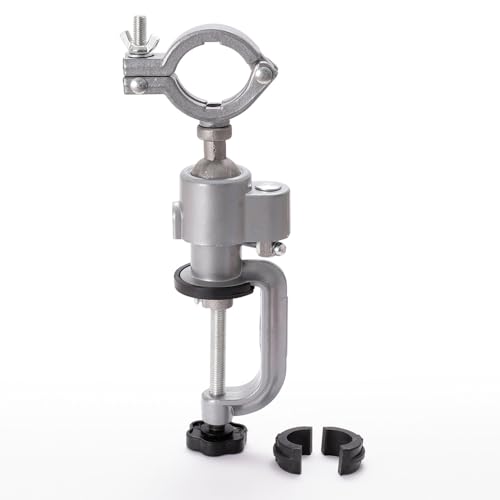 PROFI-PARTNER Étau rotatif – Angle réglable grâce à une rotule flexible à 360 degrés, adaptateur d'outils, étau d'établi/de table avec pinces en...