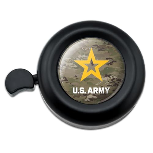 GRAPHICS & MORE U.S. Army Logo on Camo Bicycle Handlebar Bike Bell