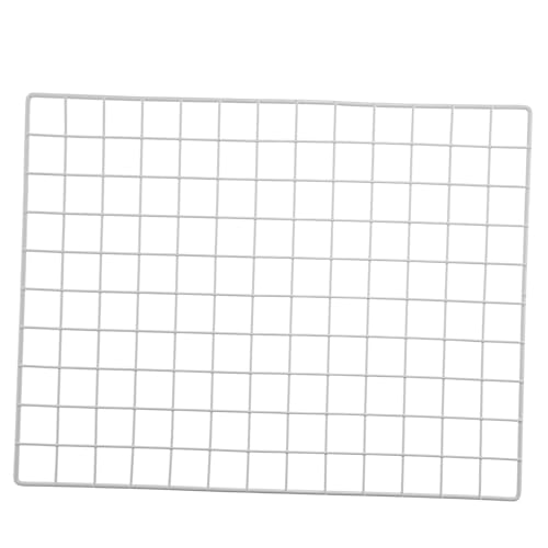 PRETYZOOM Panel De Rejilla Metálica para Pared Organizador De Fotos Decoración De Muro Rejilla De Almacenamiento Colgable para Oficina Dormitorio Y Sala De Estar