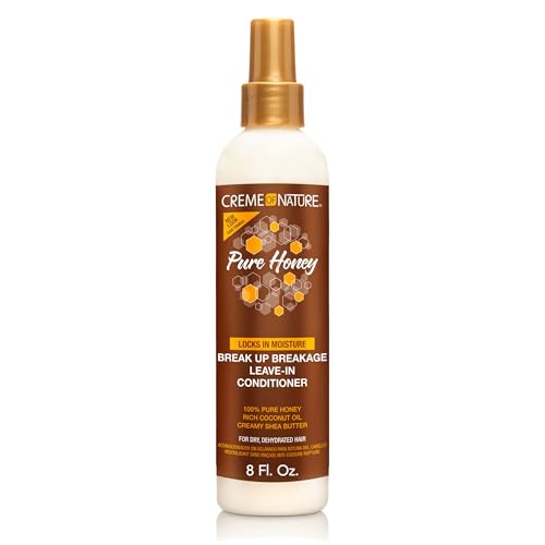 Creme of Nature Pure Honey Break Up Breakage Leave-In Conditioner, Leave-In Conditioner gegen Haarbruch mit Honig, 236 ml