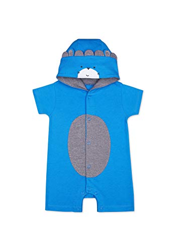 Image of Mothercare Boys Printed Blue Romper